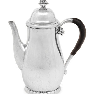 A Georg Jensen Silver Coffee Pot