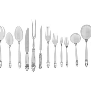 A Georg Jensen Silver Flatware