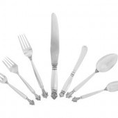 A Georg Jensen Silver Flatware