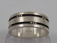 A Georg Jensen silver ring in