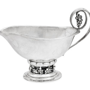 A Georg Jensen Silver Sauce Boat