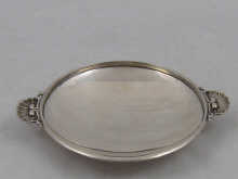 A Georg Jensen silver shallow