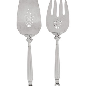 A Georg Jensen Silver Two-Piece