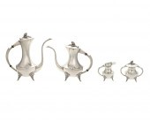 A GEORG JENSEN-STYLE SILVER PL