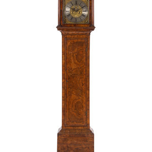 A George I Figured Walnut Tall Case