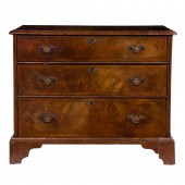 A GEORGE I OYSTER BURL WALNUT
