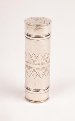 A George I silver nutmeg grater,