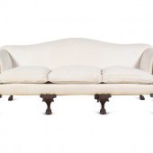 A George I Style Carved Mahoga