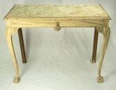 A George I style limed oak tab