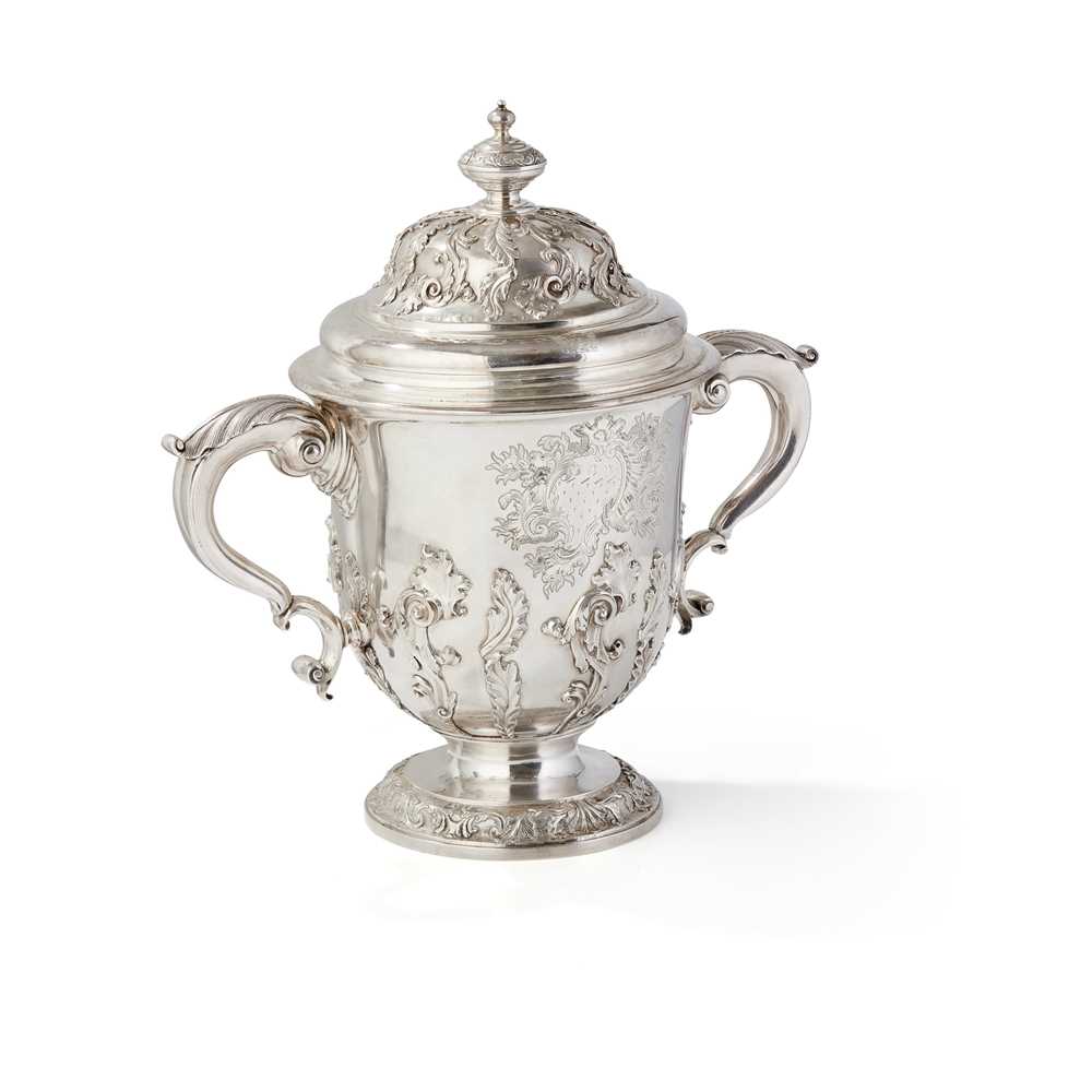 A GEORGE I STYLE TWIN-HANDLED CUP