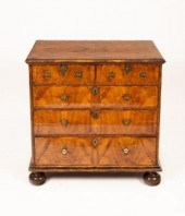 A George I walnut and crossban