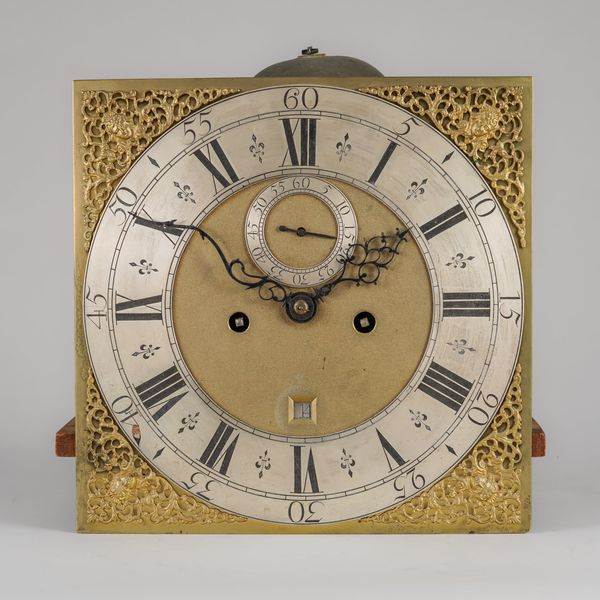 A GEORGE II 12IN SQUARE BRASS