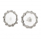 A GEORGE II CARD TRAY Ebenezer