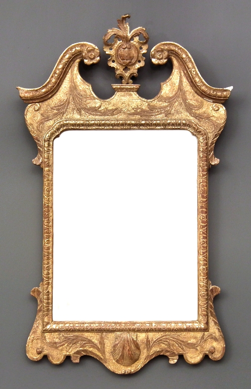 A George II gilt rectangular wall