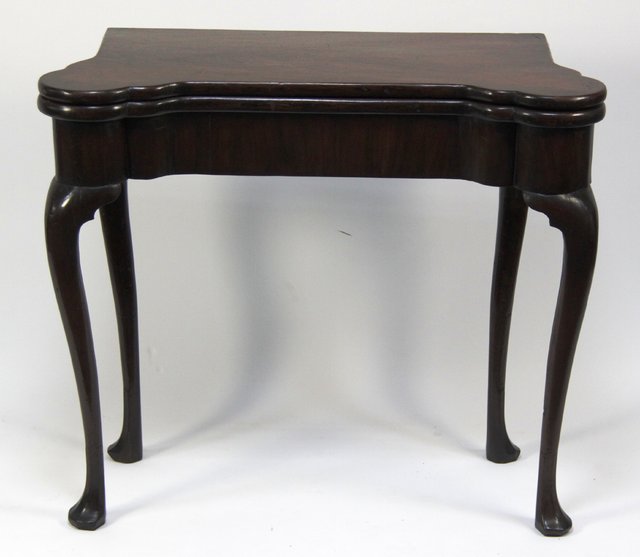 A George II mahogany and walnut