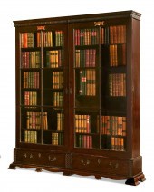 A GEORGE II MAHOGANY BOOKCASEA