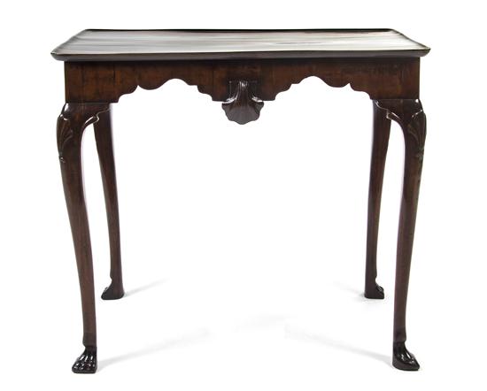 A George II Mahogany Dish-Top Tea