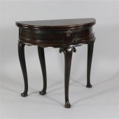 A George II mahogany double fo