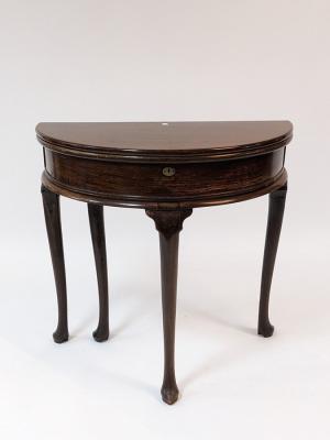 A George II mahogany fold-over