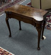 A George II mahogany tea/card
