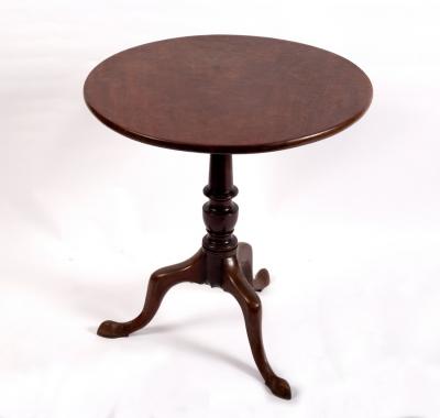 A George II mahogany tilt-top