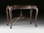 A GEORGE II ROSEWOOD TOPPED AN