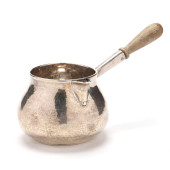 A GEORGE II SILVER BRANDY WARM