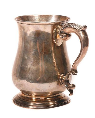 A GEORGE II SILVER CANN.Samuel
