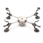 A GEORGE II SILVER DISH CROSS