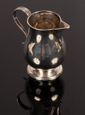 A George II silver jug, makers mark