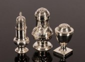 A George II silver pepper pot,