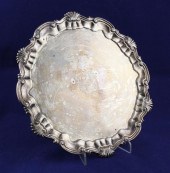A George II silver salver of s