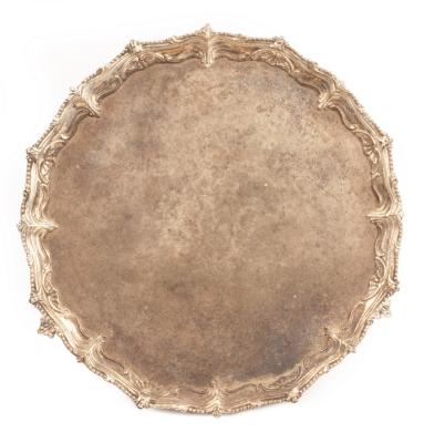 A George II silver salver, John