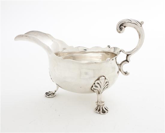 A George II Silver Sauce Boat