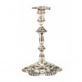A GEORGE II SILVER SEXFOIL TAP