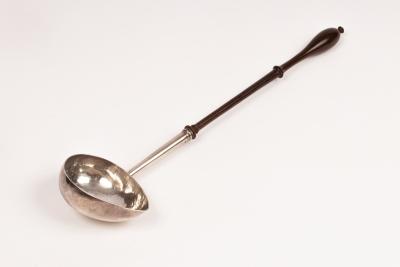 A George II silver toddy ladle,