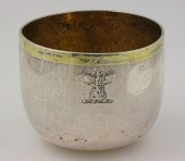 A George II silver tumbler cup