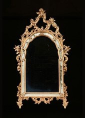 A GEORGE II STYLE CARVED AND P