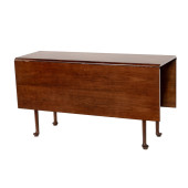 A GEORGE II STYLE DROP LEAF TA