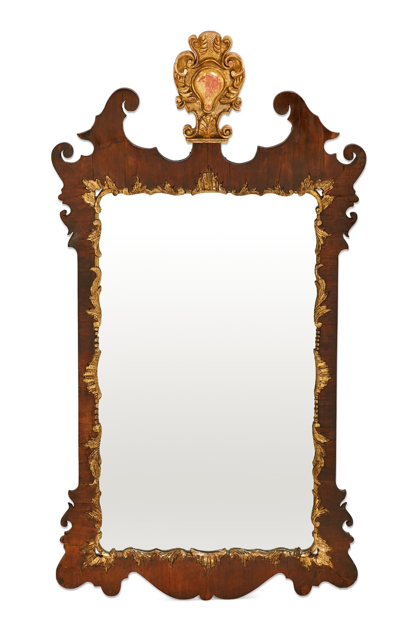 A GEORGE II STYLE PARCEL GILT