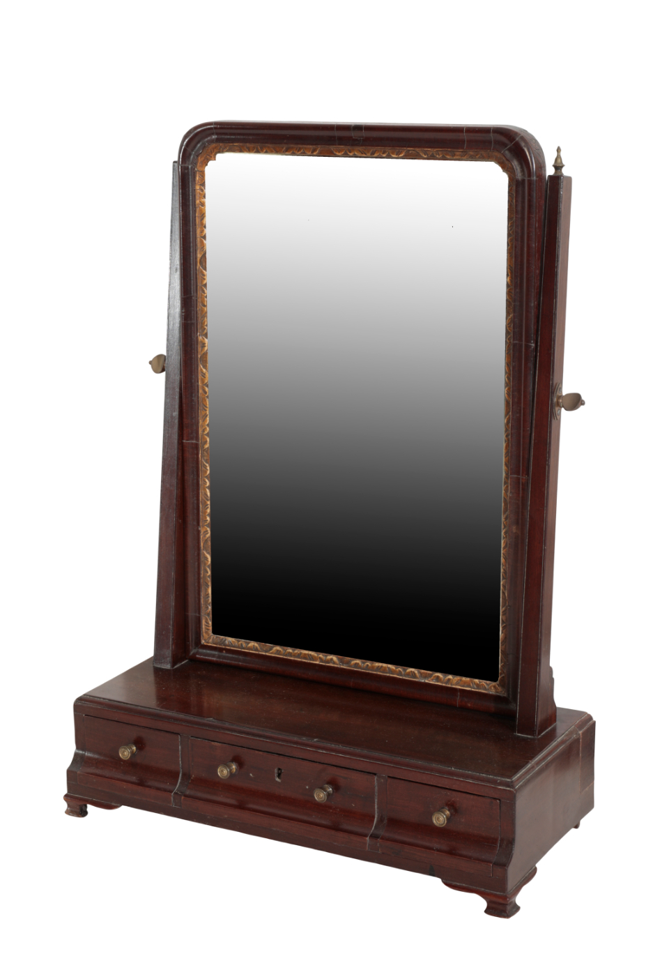 A GEORGE II WALNUT DRESSING TABLE
