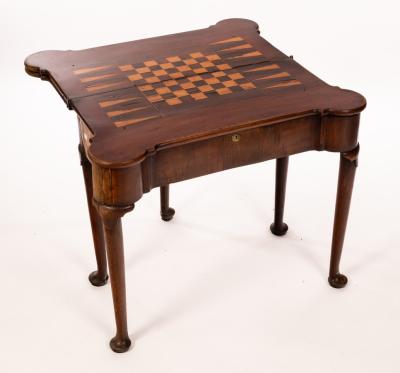 A George II walnut triple-flap
