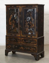 A GEORGE III BLACK AND GILT JA