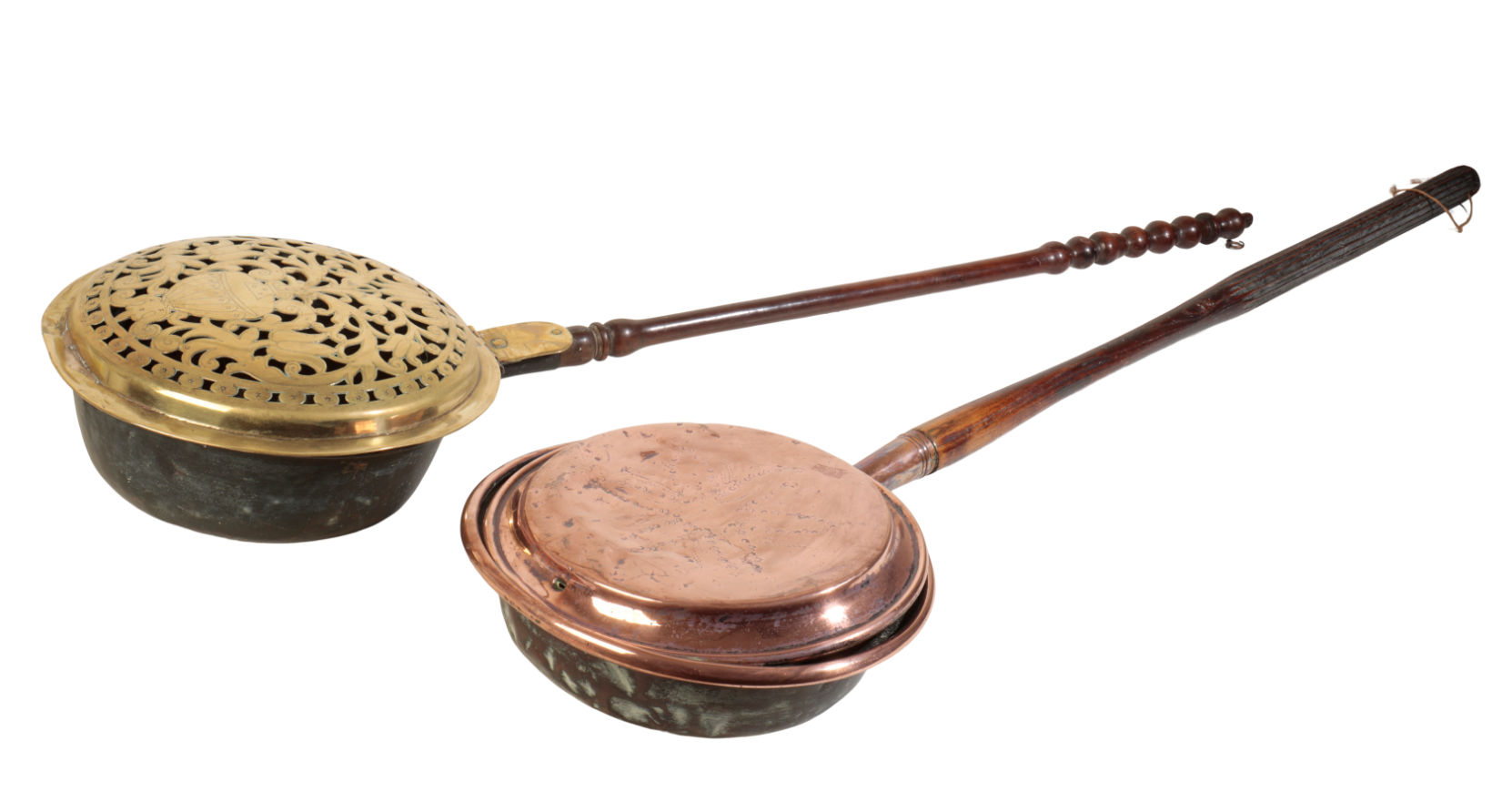 A GEORGE III BRASS AND COPPER