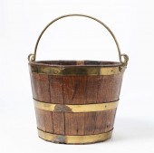 A GEORGE III BRASS BOUND OAK P