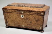 A George III burrwood rectangu