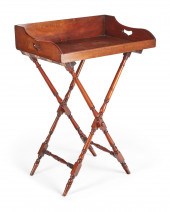 A GEORGE III BUTLER'S TRAY ON