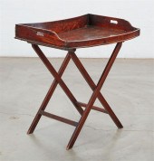 A GEORGE III BUTLER'S TRAY ON