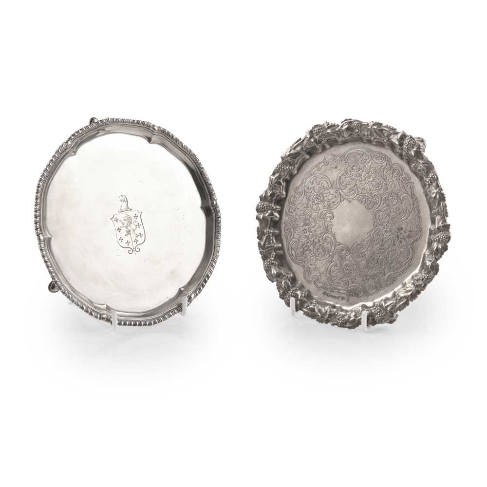 A GEORGE III CARD TRAY Robert