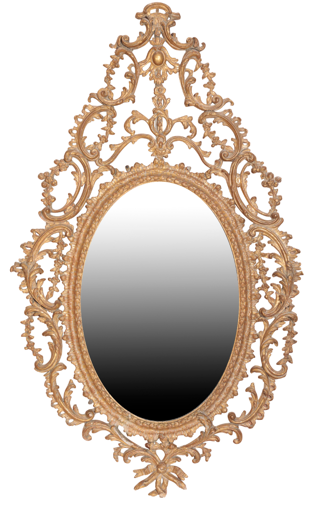 A GEORGE III CARTON-PIERRE FRAMED